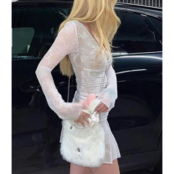 Chic Women Y2K Ruffle Mesh 2 Piece Skirt Set for Any Occasion