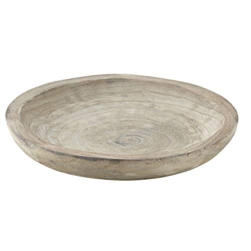 Hand-Carved Paulownia Wood Serving Bowl by Santa Barbara Design Studio