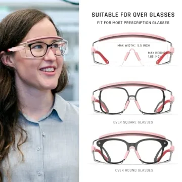 Anti-Fog Safety Glasses Fit Over Glasses for Clear Vision