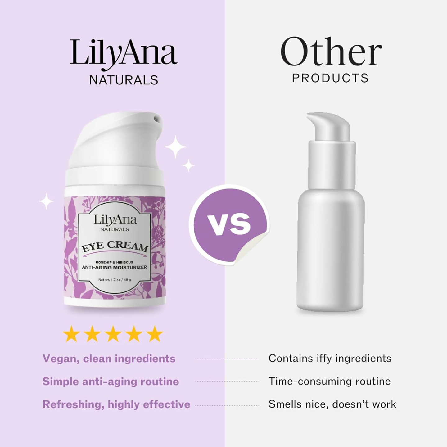 LilyAna Naturals Eye Cream - Anti-Aging Solution