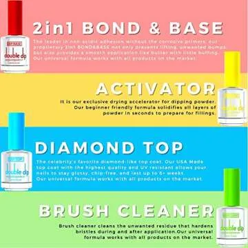 Double Dip Dipping Powder Starter Kit for Home Manicures