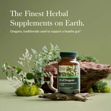 Gaia Herbs, Oil of Oregano, Vegan Liquid Phyto Capsules - Immune and Intestinal Support Supplement for Healthy Digestive Flora, 120-Count (Pack of 1)