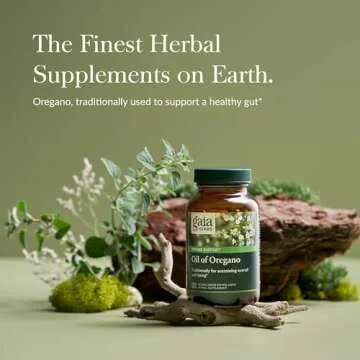 Gaia Herbs, Oil of Oregano, Vegan Liquid Phyto Capsules - Immune and Intestinal Support Supplement for Healthy Digestive Flora, 120-Count (Pack of 1)