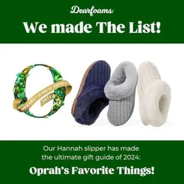 Dearfoams Women's Hannah Chenille Knit Clog Slipper, Sleet Solid, 7-8