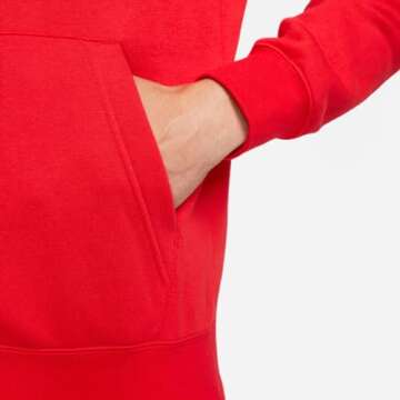 Nike Men's Full Zip-Up Hoodie - University Red Comfort