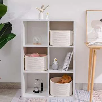 CubesLand Stylish Woven Storage Bins Set for Homes