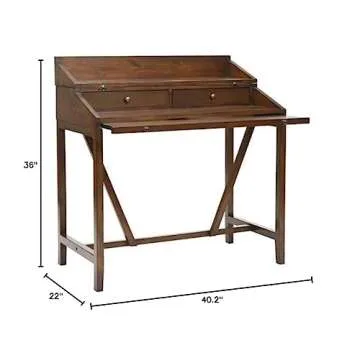 Safavieh American Homes Collection Wyatt Dark Teak Writing Desk