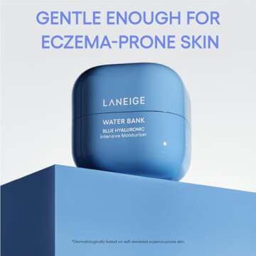 LANEIGE Water Bank Blue Hyaluronic Intensive Moisturizer: Peptides, Squalane, Hydration, Improve Elasticity, Fortify Skin's Moisture Barrier