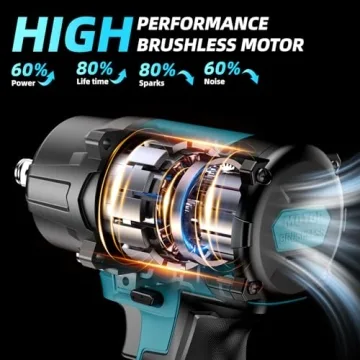 Uaoaii iw800 High Torque Cordless Impact Wrench