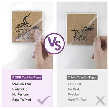 RIZEE Vinyl Transfer Tape for Precise Crafting Projects