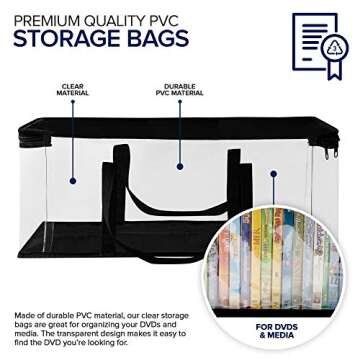 Stock Your Home DVD Storage Bags - Organize DVDs, CDs & More!