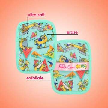 MakeUp Eraser, 7-Day Set, Erase All Makeup With Just Water, Including Waterproof Mascara, Eyeliner, Foundation, Lipstick, and More! 90's Throwback Nickelodeon, 7 ct.