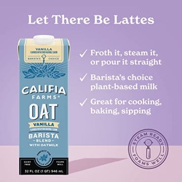 Vanilla Oat Milk Barista Blend by Califia Farms 6 Pack