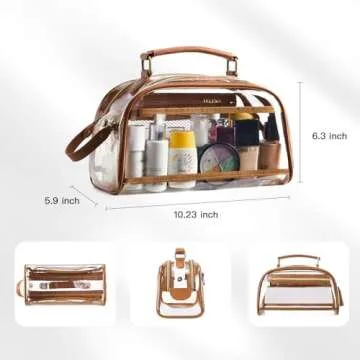 Telena Water-Resistant Toiletry Bag - Travel Makeup Organizer