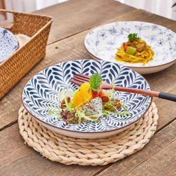 Swuut Ceramic Pasta Bowls Set for Elegant Dining