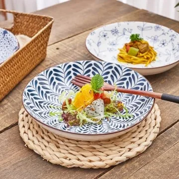 Swuut Ceramic Pasta Bowls Set for Elegant Dining
