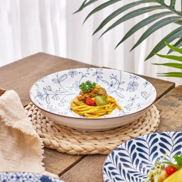 Swuut Ceramic Pasta Bowls Set for Elegant Dining