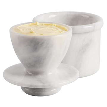 Radicaln 4-Inch Handmade Marble Butter Keeper for Stylish Storage