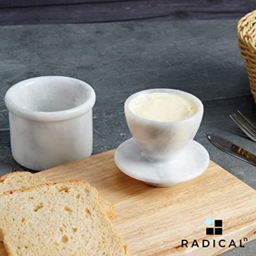 Radicaln 4-Inch Marble Butter Keeper for Fresh Butter