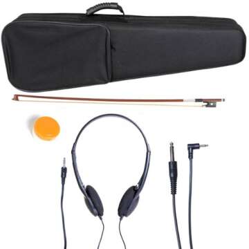 Cecilio 4/4 CEVN-1BK Electric and Silent Violin