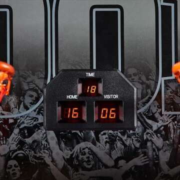 Rally and Roar 2 Player Indoor Hoop Basketball Arcade Game w/Preset Games and Scoreboard