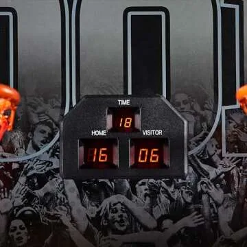 Rally and Roar 2 Player Indoor Hoop Basketball Arcade Game w/Preset Games and Scoreboard