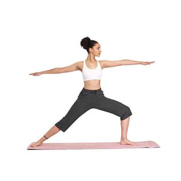 DIBAOLONG Womens Yoga Pants Capri Wide Leg Comfy Drawstring Loose Lounge Workout Pants with Pockets Dark Gray XXL