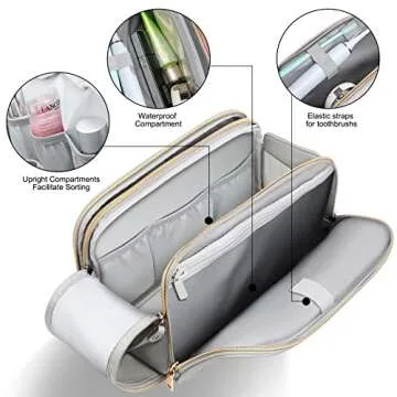 BOOMRICH Stylish Waterproof Travel Makeup Bag