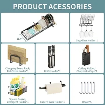 Adjustable Stainless Steel Drying Rack Over Sink Space Saver