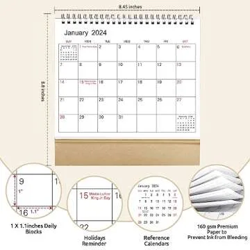 SKYDUE Desk Calendar 2024-2025 for Smart Planning