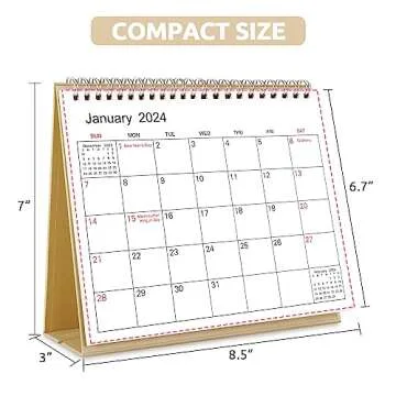 SKYDUE Desk Calendar 2024-2025 for Smart Planning