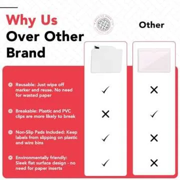 Durable Metal Storage Bin Labels - Stylish & Customizable