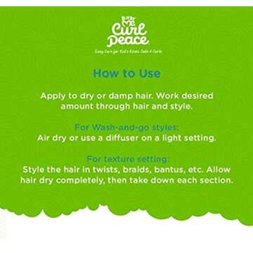 Curl Peace Just For Me Nourishing Hair Gel for Kids