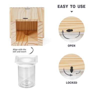 Carpenter Bee Trap - Eco-Friendly Hanging Wood Trap