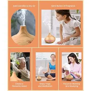 Elevate Your Space with 500ML Essential Oil Diffuser