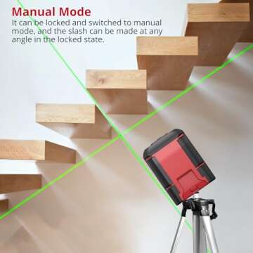 XUNTOP 100Ft Rechargeable Laser Level for DIY Projects