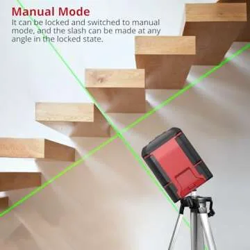 XUNTOP 100Ft Rechargeable Laser Level for DIY Projects