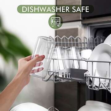 Naeety Glass Cups with Bamboo Lids and Glass Straw, Drinking Glasses Set of 4-16Oz Beer Shaped Glass Cups, Iced Coffee Glasses, Tumbler Cup for Smoothie, Cocktail, Whiskey