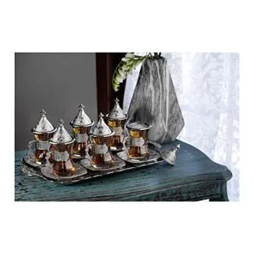 Luxury Turkish Tea Glasses Set for 6 - Accessorize Your Moments