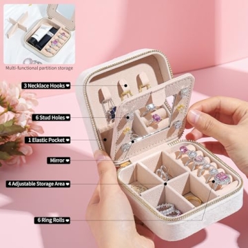 Personalized Velvet Jewelry Box - Perfect Gift for Women