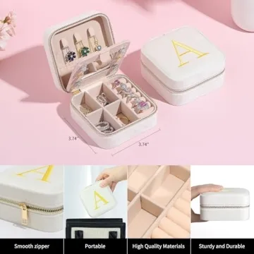 Personalized Velvet Jewelry Box - Perfect Gift for Women
