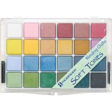 Inkadinkado Blending Chalk, Soft Tones