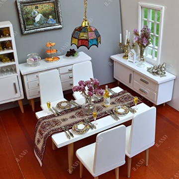 iLAND Elegant Miniature Dollhouse Accessories Set 40-Pcs