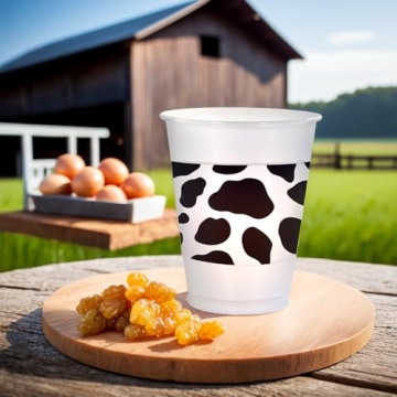 Western Printed Plastic Cups - Stylish Party Drinkware