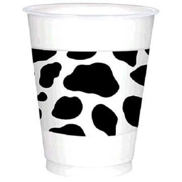 Western Printed Plastic Cups - Stylish Party Drinkware