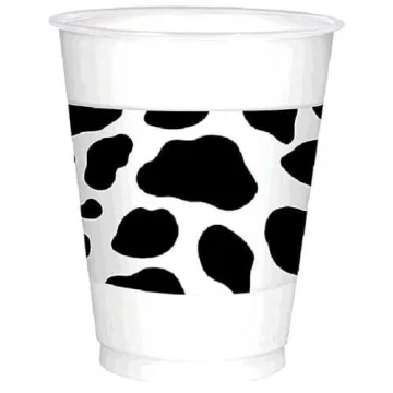 Western Printed Plastic Cups - Stylish Party Drinkware