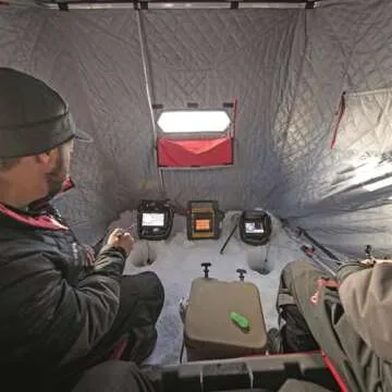 Eskimo Eskape 2600 Insulated 2 Person Ice Fishing Shelter,Red