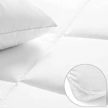The Ultimate Extra Fluffy Plush White Down Alternative Comforter Duvet Insert with Duvet Tabs Washable (King)