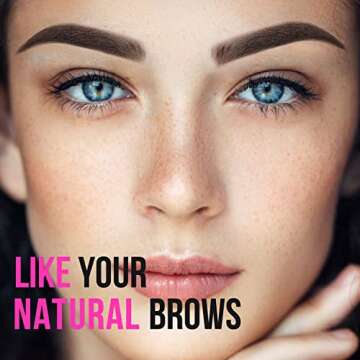 iMethod Eyebrow Stamp and Eyebrow Stencil Kit - Eyebrow Stamp and Shaping Kit for Perfect Brow, Eye Brow Shaping Kit, Long-lasting, Blonde