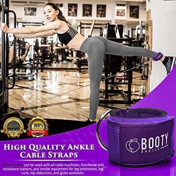 BOOTY BASICS Fitness Ankle Strap for Glute Workouts